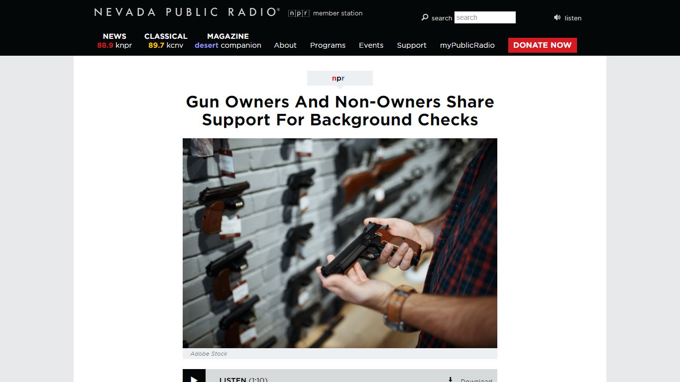 Gun Owners And Non-Owners Share Support For Background Checks | Nevada ...